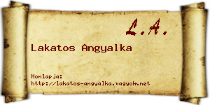 Lakatos Angyalka névjegykártya